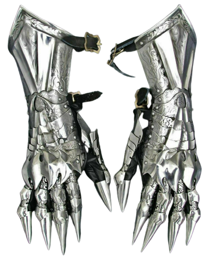 Knight crusader steel gauntlets, LARP-ready, functional & ideal for Halloween