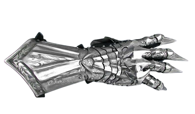 Knight crusader steel gauntlets, LARP-ready, functional & ideal for Halloween