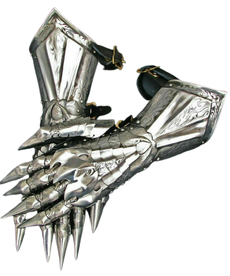 Knight crusader steel gauntlets, LARP-ready, functional & ideal for Halloween
