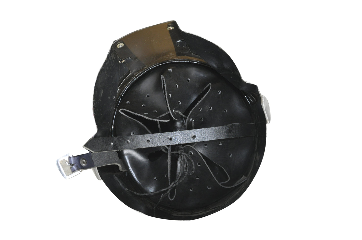 Metal Mandalorian helmet with liner & chin strap for LARP, cosplay, Halloween