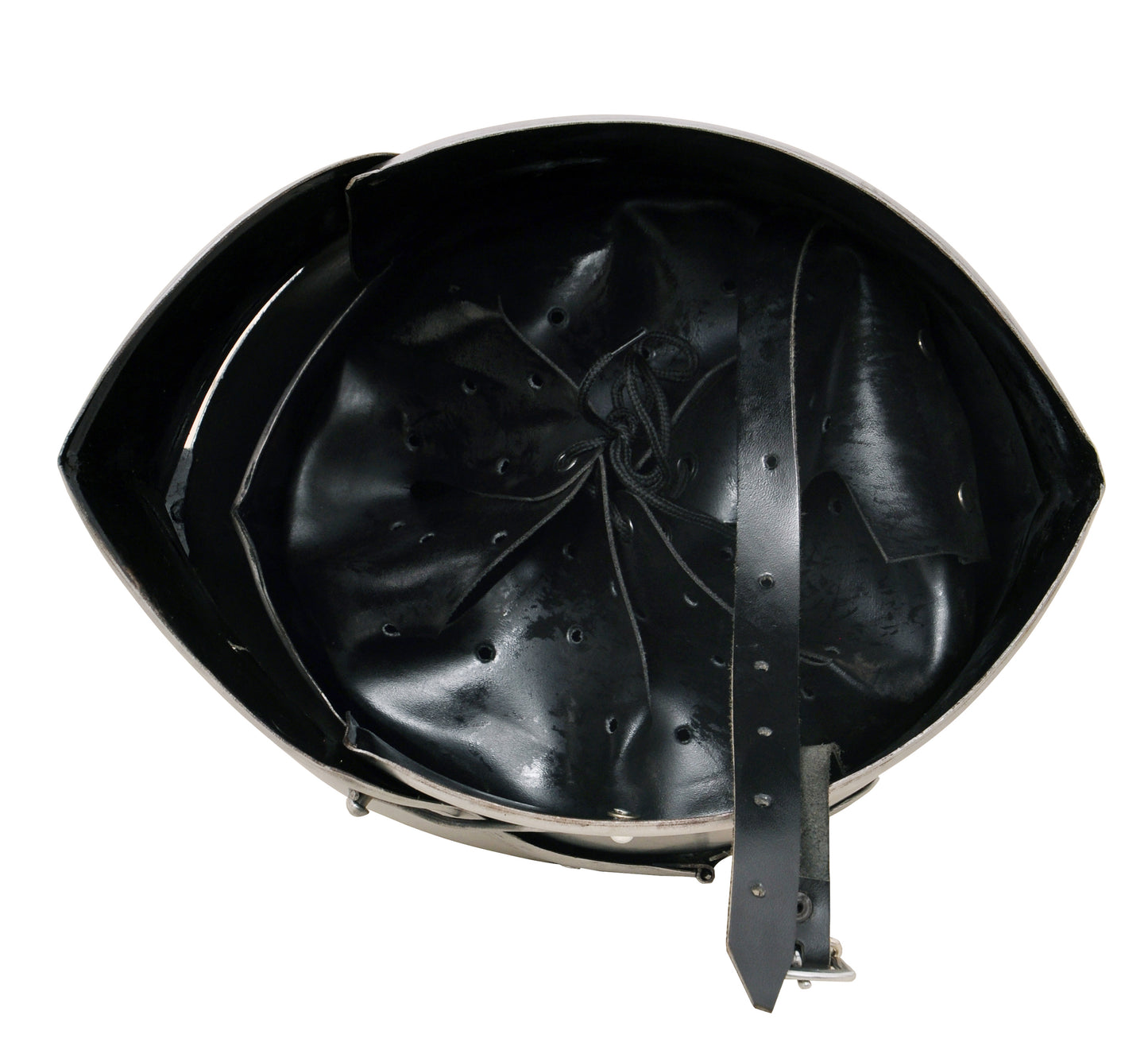Medieval visored barbuta helmet with crusader, Spartan, and Viking style