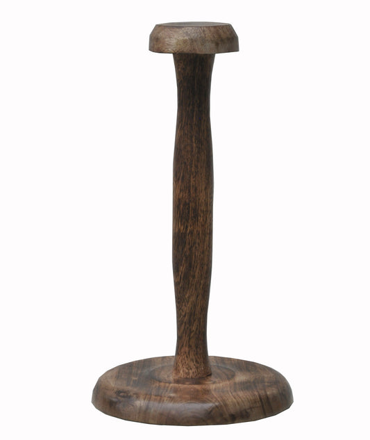 Foldable wooden helmet stand for displaying helmets, masks, hats, and more